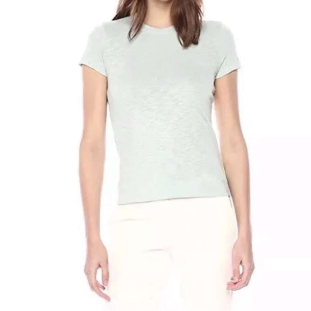 NWT Theory Tiny Tee Blue Slub Shirt - Picture 1 of 7